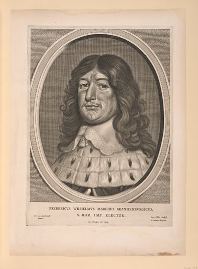 Frederik Willem, keurvorst van Brandenburg, uit Negen Portretten door Cornelis Visscher