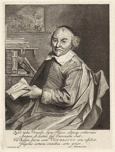 Joost van den Vondel, uitgegeven 1657 door Cornelis Visscher