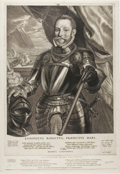 Lodewijk Boisot, Admiraal van Zeeland, plaat 4 uit Quatuor Personae door Cornelis Visscher