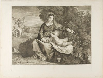 Madonna en kind door Cornelis Visscher