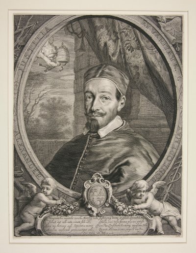 Paus Alexander VII, Fabio Chigi (1599-1667) door Cornelis Visscher
