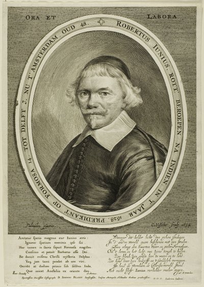 Robert Junius door Cornelis Visscher