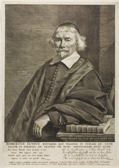Robert Junius door Cornelis Visscher