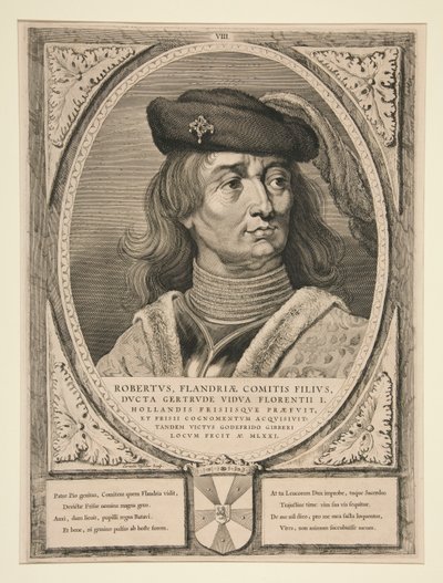 Robertus, zoon van de graaf van Vlaanderen door Cornelis Visscher