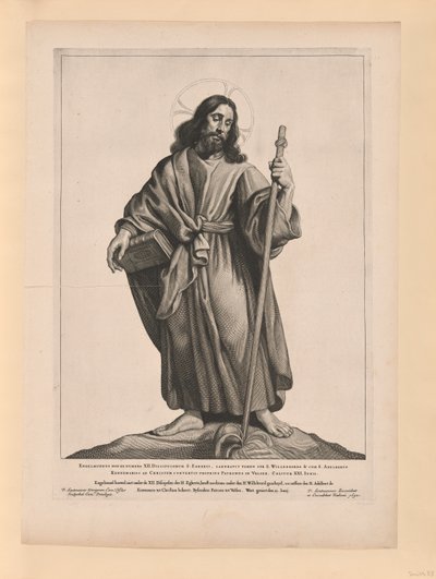 Saint Engelmundus door Cornelis Visscher