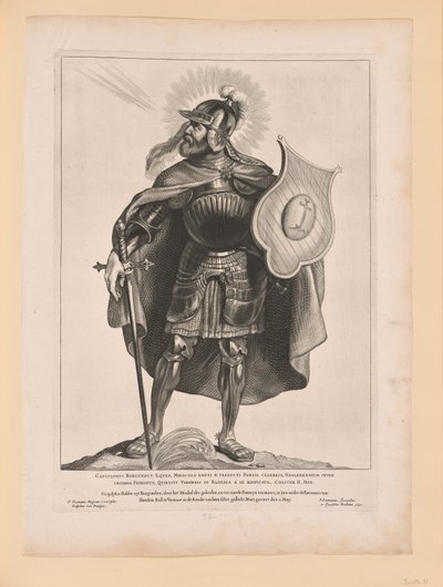 Sint Gangulphus, van Heiligen van Noord- en Zuid-Nederland door Cornelis Visscher
