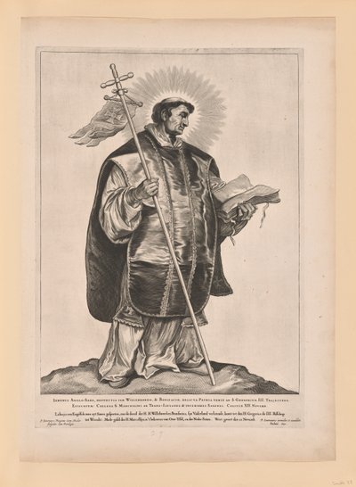 Sint Marcellinus, uit Heiligen van Noord- en Zuid-Nederland door Cornelis Visscher
