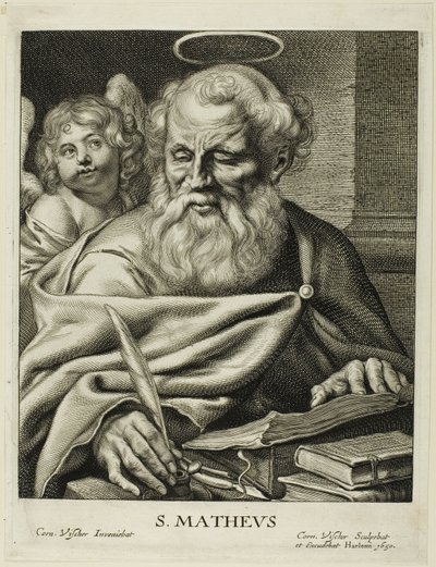 Sint Mattheüs door Cornelis Visscher