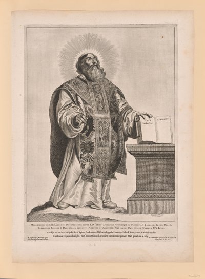 Sint Wulfram, van Heiligen van Noord- en Zuid-Nederland door Cornelis Visscher