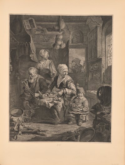 De Pannenkoekenvrouw door Cornelis Visscher