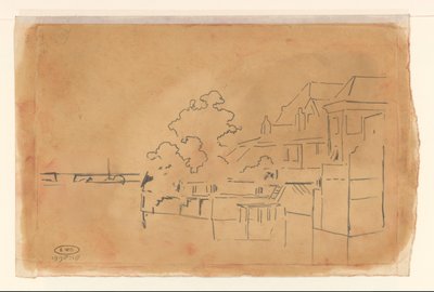 Haus am Wasser door Cornelis Vreedenburgh