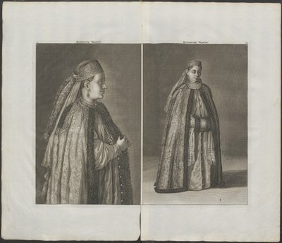 Russische vrouw uit: Reizen over Moskou door Cornelis de Bruijn