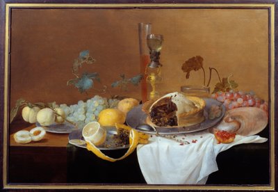 Stilleven met pastei door Cornelis de Heem