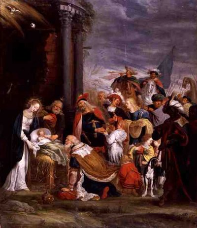 De Aanbidding der Wijzen door Cornelis de I Baellieur