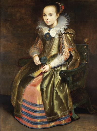 Elisabeth Vekemans als klein meisje door Cornelis de Vos