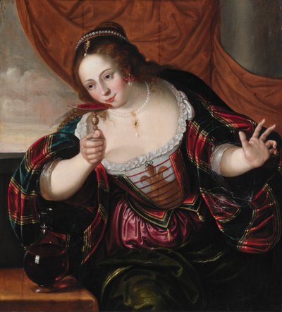 Portret van een Dame door Cornelis de Vos