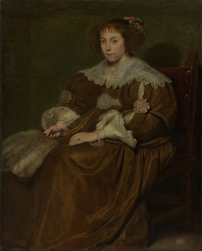 Portret van een jonge vrouw door Cornelis de Vos