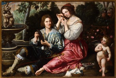 Rinaldo en Armida door Cornelis de Wael