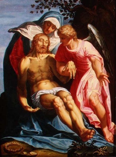 Afdaling van het kruis door Cornelis the Elder Galle