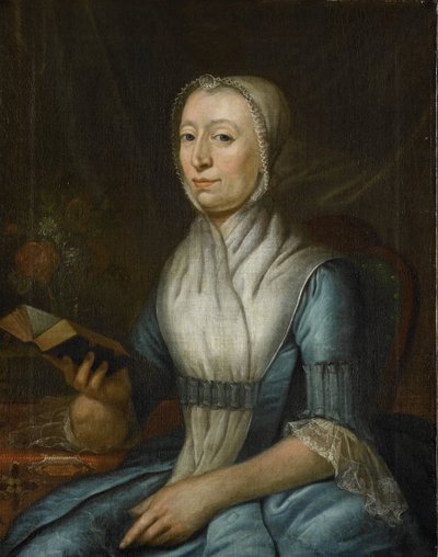 Portret van Eva Goudriaan-de Veer door Cornelis van Cuylenburgh (II)