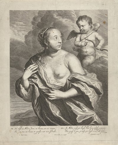 Venus en Cupido door Cornelis van Dalen (II)