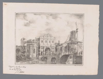 Catharijnepoort in Utrecht door Cornelis van Hardenbergh