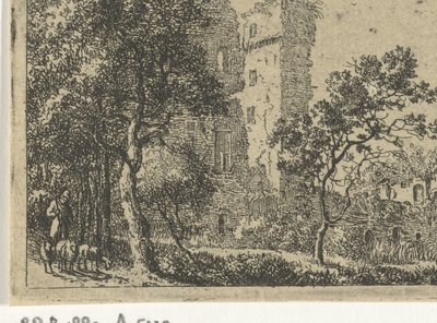 Ruïne van kasteel de Haar door Cornelis van Hardenbergh
