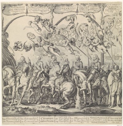 Triomftocht van Willem van Oranje, rechterplaat door Cornelis van Kittensteyn