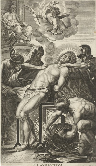 Martelaarschap van de H. Laurentius door Cornelis van Merlen
