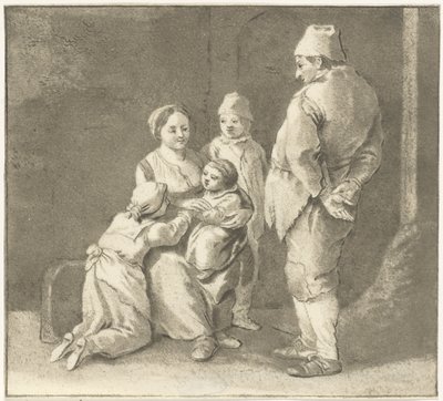 Groep figuren door Cornelis van Noorde