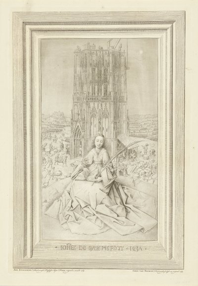 Heilige Barbara door Cornelis van Noorde