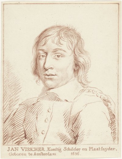 Portret van Jan de Visscher door Cornelis van Noorde