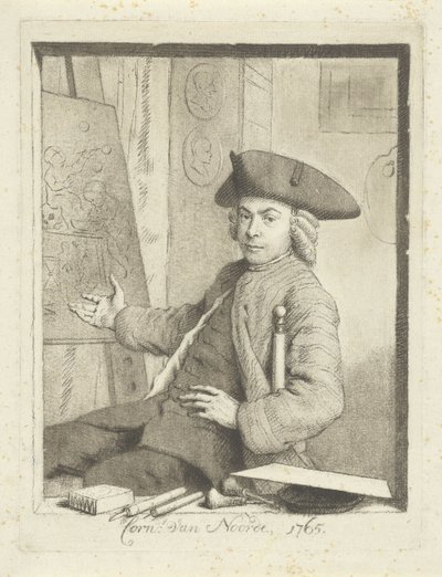 Zelfportret van Cornelis van Noorde door Cornelis van Noorde