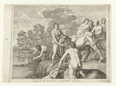 Jupiter schaakt Europa door Cornelis van Poelenburch (possibly)