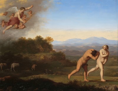 De verdrijving uit het paradijs. Na 1646 door Cornelis van Poelenburch