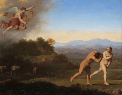 De Verdrijving uit het Paradijs door Cornelis van Poelenburch