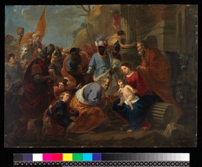 Aanbidding van de koningen, voor 1667 door Cornelis van Poelenburgh
