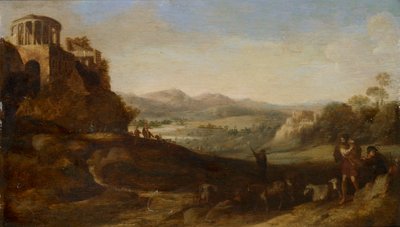 Herders in de Campagna, 1620-1667 door Cornelis van Poelenburgh