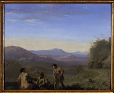 Arcadisch Landschap door Cornelis van Poelenburgh or Poelenburch
