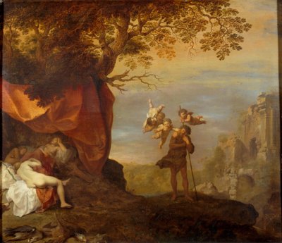 Cymon en Iphigenia, 1630-1640 door Cornelis van Poelenburgh or Poelenburch