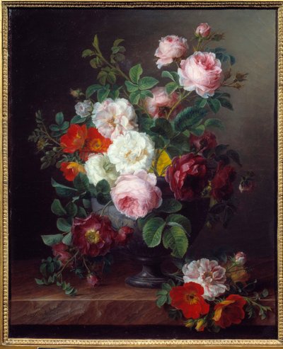 Bloemenvaas door Cornelis van Spaendonck