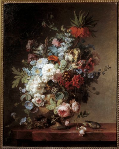 Stilleven met bloemen door Cornelis van Spaendonck