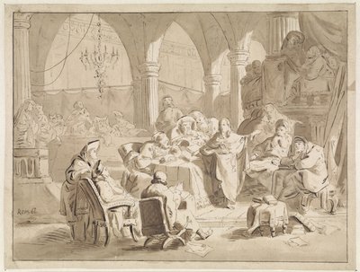 Christus als twaalfjarige in de tempel door Cornelis van der Griendt