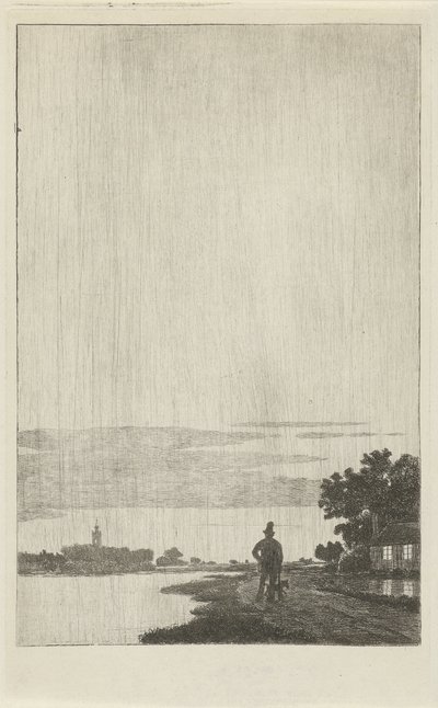De komeet van Donati, 1858 door Cornelis van der Griendt