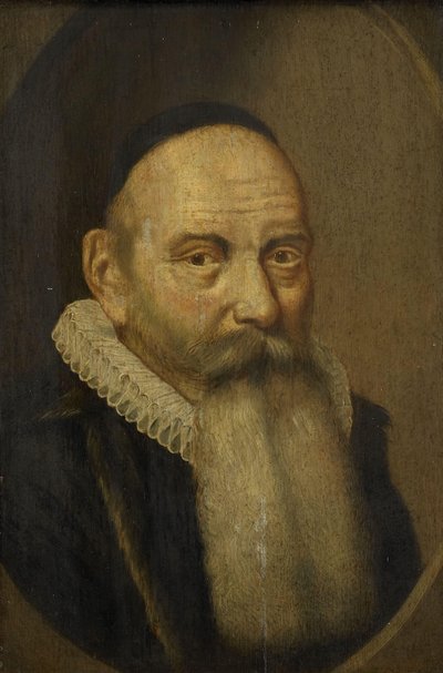 Portret van Jacobus Rolandus (1562-1632) door Cornelis van der Voort (copy after)