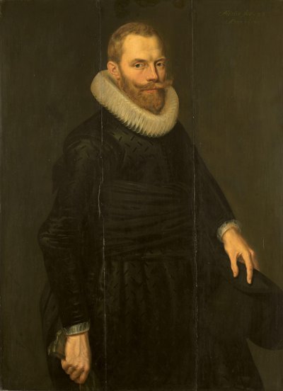Portret van Dirck Hasselaer door Cornelis van der Voort