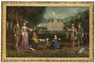 Groepsportret van een Familie door Cornelius Holsteyn
