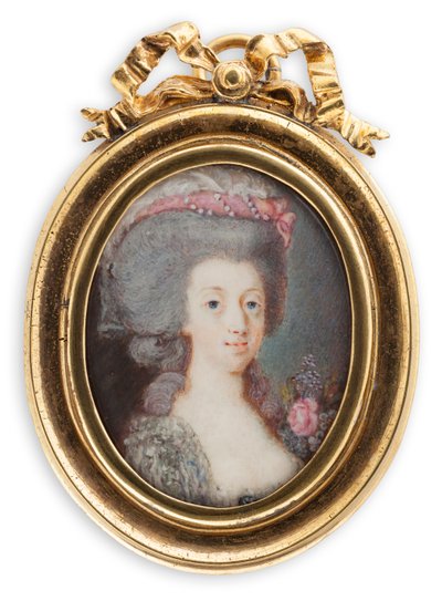 Portret van Sophia Magdalena van Denemarken 1746-1813, Koningin van Zweden door Cornelius Høyer