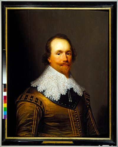 Portret van Peter Courthope door Cornelius I Johnson