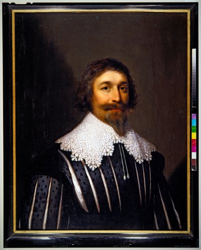 Portret van Sir William Campion van Combwell door Cornelius I Johnson